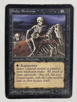 Drudge Skeletons Alpha MP Moderate Play MTG Magic The Gathering A - Image 1