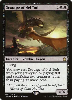 MTG - 4 x Scourge of Nel Toth - Playset 4x x4 - Commander Anthology Regular NM - Image 1