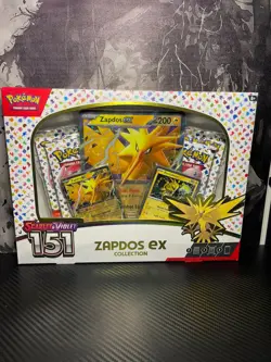 Pokemon TCG Scarlet & Violet 151 Zapdos EX Collection Box Sealed NEW - Image 1