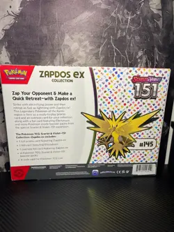 Pokemon TCG Scarlet & Violet 151 Zapdos EX Collection Box Sealed NEW - Image 2