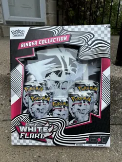 Pokemon TCG Scarlet & Violet White Flare Binder Collection BRAND NEW SEALED TCG! - Image 2