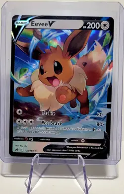 Eevee V - Crown Zenith (CRZ) 108/159 Rare Pokemon TCG - Image 1
