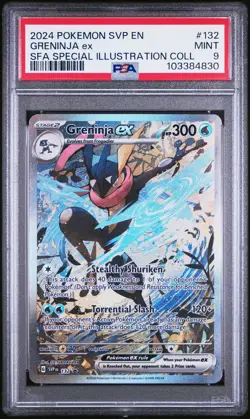 2024 POKEMON SVP EN-SV BLACK STAR PROMO #132 GRENINJA EX PSA 9 - Image 1
