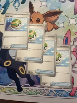 4x Nest Ball 084/091 x4 - Paldean Fates - Pokemon TCG - Playset - Image 1