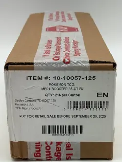 Auction #8 Pokemon TCG ME01 Mega Evolution Booster Box SEALED CASE - Image 1