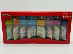 Pokemon TCG Prismatic Evolutions 8-Pack Mini-Tins w/Promos Costco Bundle - Image 1