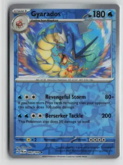 Pokemon TCG Paldea Evolved Gyarados x1 NM Reverse Holo 043 - Image 1