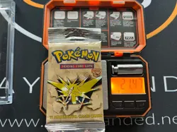 HEAVY 1999 Pokemon Fossil Booster Pack Zapdos Art - Sealed WOTC Vintage 21.47g - Image 1