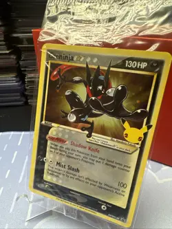 Pokemon Greninja Gold Star SEALED SWSH144 Holo Celebrations NM #5 - Image 3