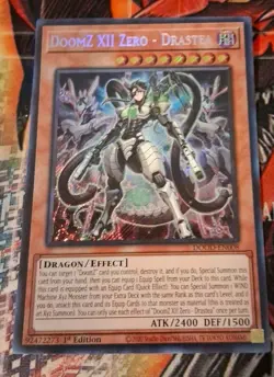 Yugioh DoomZ XII Zero - Drastea DOOD-EN008 Secret Rare 1st Edition NM - Image 1