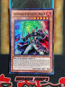Yugioh Brotherhood Of The Fire Fist - Swallow CBLZ-EN027 Super Rare 1st Ed LP - Image 1