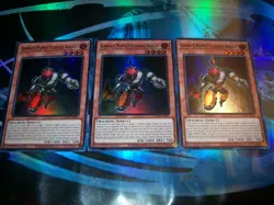 3x Gimmick Puppet Fiendish Knight 1st Edition Super Rare MZTM-EN047 Yu-Gi-Oh! - Image 1