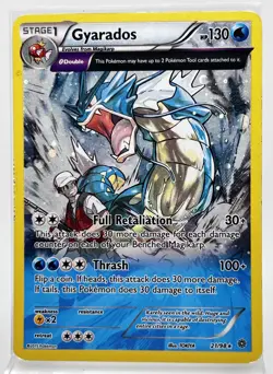 Gyarados 21/98 Cosmos Holo Pokemon Card 2015 Ancient Origins MP - Image 1
