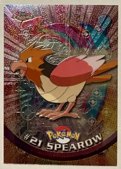 SPEAROW #21 Series 1 - 2000, Topps TV Animation Edition Chrome Pokemon Card - Image 1