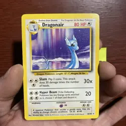 Pokemon Dragonair 18/102 Base Set Unlimited Non-Holo Rare Card WOTC VINTAGE c514 - Image 1