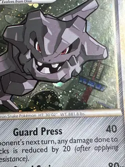 LP- Steelix 24/95 Holo HGSS Unleashed Deck Exclusives AUTHENTIC Pokemon Card - Image 5