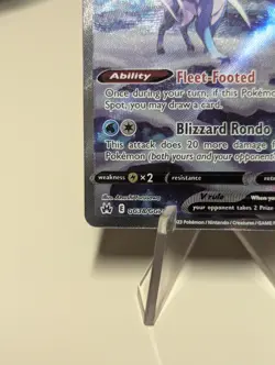 Suicune V Alt Crown Zenith Galarian Gallery GG38 Pokemon Card Near Mint - Image 4
