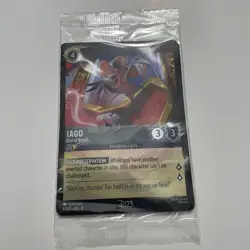 New Disney Lorcana D23 2025 Gold Member Exclusive Gift Iago 8/ Foil Promo Card - Image 1