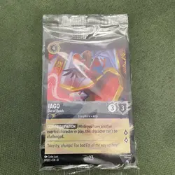 New Disney Lorcana D23 2025 Gold Member Exclusive Gift Iago 8/ Foil Promo Card - Image 3