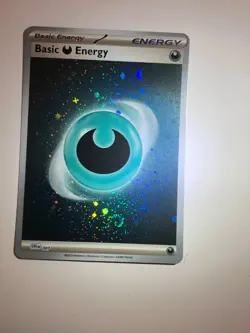 Pokemon Card 151 SVE Holographic Darkness Energy w 2 Swirl 007 NM - Image 1