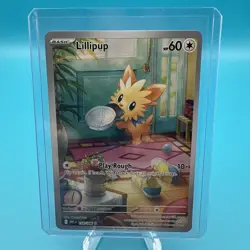 Pokemon TCG White Flare Lillipup 154/086 Illustration Rare Card NM - Image 1