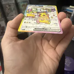 Pokemon TCG Sv08: Surging Sparks Pikachu EX Holo Card 219/191 NM Condition - Image 4