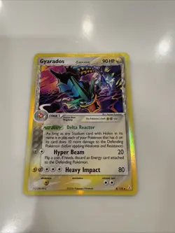 Pokemon TCG Gyarados Holo Rare Card 8/110 Holon Phantoms Delta Species 2006 - Image 1