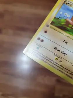 Diglett 47/102 1st Edition Shadowless Base Set Pokemon Card Game 1999 WOTC MP! - Image 2