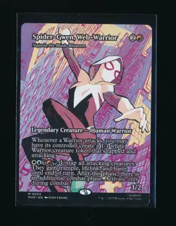 SPIDER-GWEN WEB-WARRIOR 0024 BORDERLESS SPIDER-MAN 2025 MAGIC: THE GATHERING - Image 1