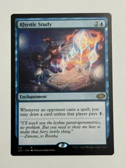 Rhystic Study -- Jumpstart 2022 -- MTG Magic - Image 1