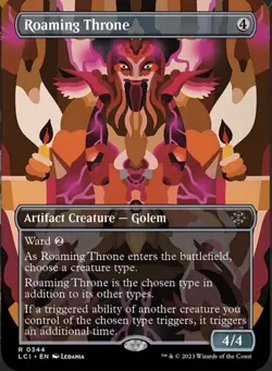 Roaming Throne (Borderless) The Lost Caverns of Ixalan Regular - Image 2