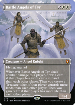 Battle Angels of Tyr - CLB #370 | NORMAL | NM | MTG | BORDERLESS | FULL ART - Image 1