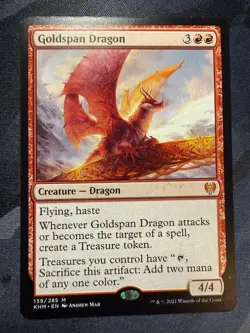 Goldspan Dragon: Kaldheim (KHM), (Non-Foil), #139 - Image 1