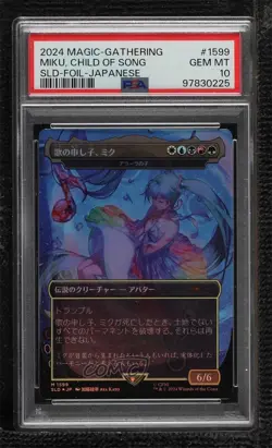 Miku Child of Song Japanese Foil Magic: Secret Lair Drop Series PSA 10 GEM MT - Image 1