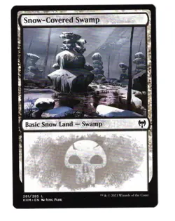 MTG - NM FOIL - Snow-Covered Swamp - Kaldheim 281 - Image 1