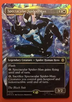 Magic the Gathering Spectacular Spider-Man 0235 Borderless Textured Foil Marvel - Image 1