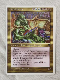 NM Nicol Bolas Chronicles Mtg Magic the Gathering - Image 1