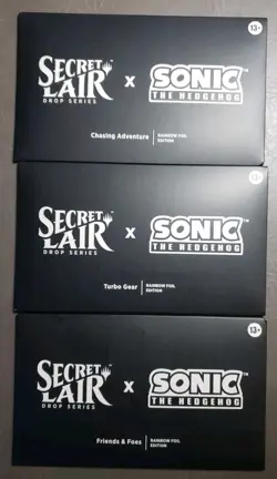 MTG Secret Lair x Sonic The Hedgehog: Complete Rainbow Foil Set - Image 1