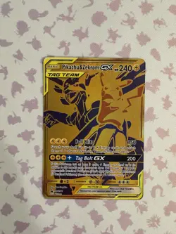 Pokemon TCG Sun & Moon Pikachu & Zekrom GX SM248 Holo Black Star Promo Card 2019 - Image 1