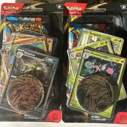 Set Of 2 Pokemon Mega Evolution Premium Checklane Blisters Tyranitar Meowscarada - Image 2