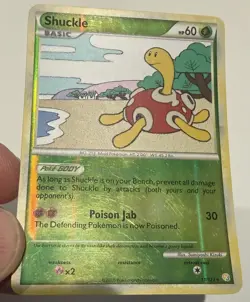 2010 Pokemon Shuckle #11/123 Reverse Holo HeartGold SoulSilver LP (See Desc) - Image 3