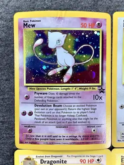 WotC Black Star Promo Pokemon Holo Stamped Lot Mew, Meowth, Dragonite, - Image 3