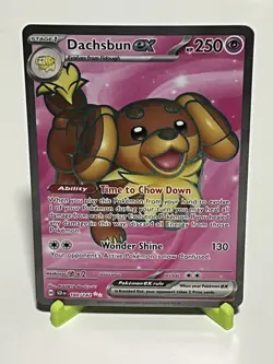 Pokemon Dachsbun ex 160/142 Stellar Crown Ultra Rare NM Condition - Image 1