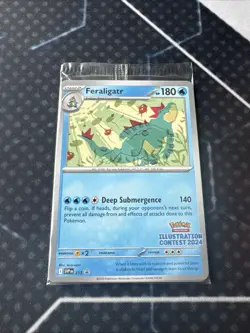 2024 Pokemon Illustration Contest Sealed Promo 3 Pack Feraligatr Pikachu Toxtric - Image 2