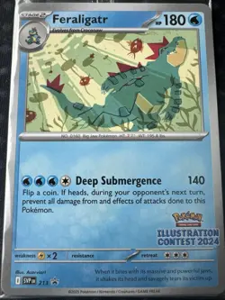 2024 Pokemon Illustration Contest Sealed Promo 3 Pack Feraligatr Pikachu Toxtric - Image 3