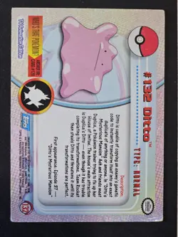 2000 Topps Pokemon TV Animation Edition Series 3 Non Holo #132 Ditto - Image 4