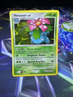 Pokemon TCG Venusaur 13/147 Holo Rare Supreme Victors Platinum 2009 - Damaged - Image 2