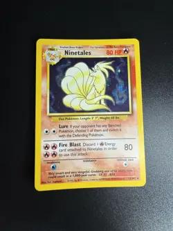 Ninetails Pokemon TCG Base Set 12/102 Holo Unlimited Holo Rare MP - Image 1