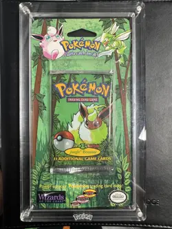 1999 Pokemon Jungle Unlimited FACTORY SEALED Blister Pack WOTC Flareon Artwork - Image 2