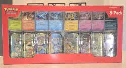 NEW & SEALED-Pokemon TCG-Scarlet And Violet: Prismatic Evolutions- 8 Pack-Costco - Image 1